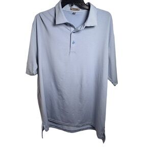 Peter Millar Summer Comfort Polo Blue Stripe Size XL